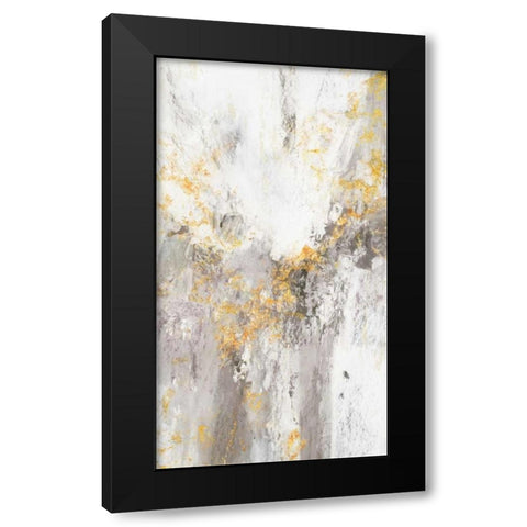 Flow White II Black Modern Wood Framed Art Print with Double Matting by Gardner, Jennifer