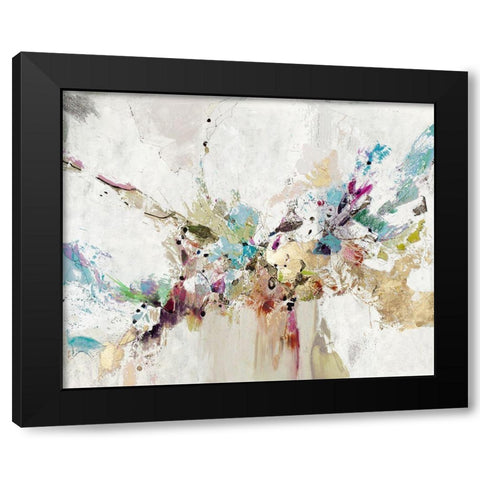 Color Blust Black Modern Wood Framed Art Print by Gardner, Jennifer