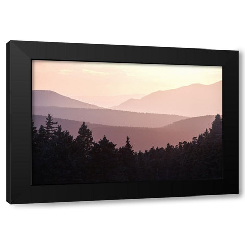 Sunset in the New Mexico Mountains Black Modern Wood Framed Art Print with Double Matting by Nature Magick