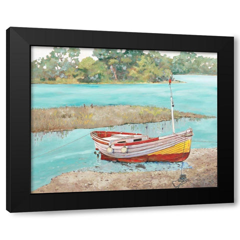 Fishing Boat II Black Modern Wood Framed Art Print by Reynolds, Graham