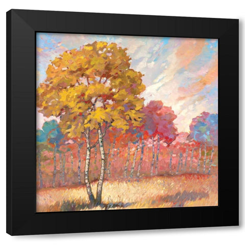 Tree Line II Black Modern Wood Framed Art Print with Double Matting by Reynolds, Graham