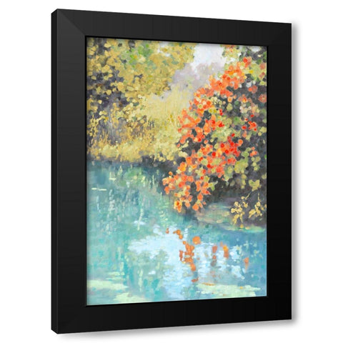 Stream Side II Black Modern Wood Framed Art Print with Double Matting by Reynolds, Graham