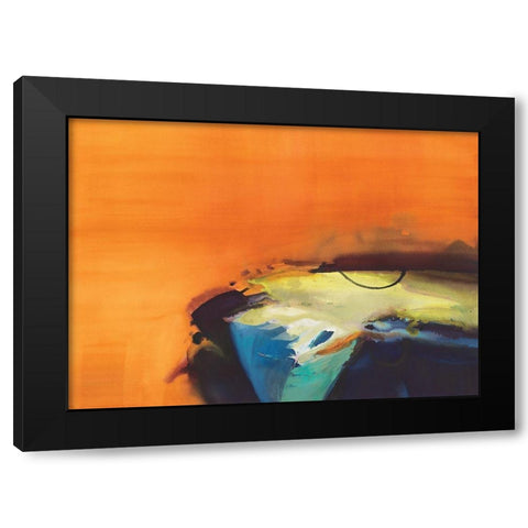 Light Intensity Black Modern Wood Framed Art Print by Guna, Bianka