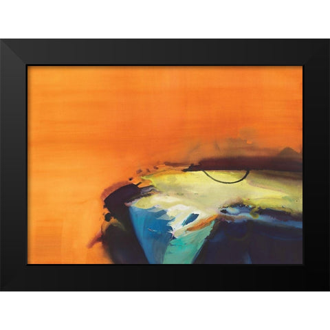 Light Intensity Black Modern Wood Framed Art Print by Guna, Bianka