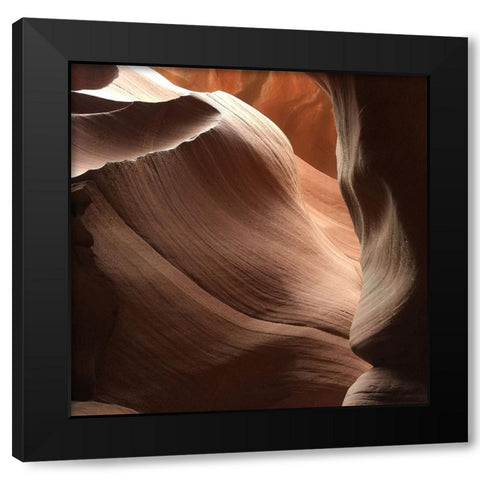 Coral Antelope Canyon I Black Modern Wood Framed Art Print by Wilson, Gerry