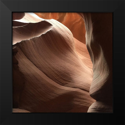Coral Antelope Canyon I Black Modern Wood Framed Art Print by Wilson, Gerry
