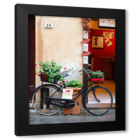 Bicyclette Black Modern Wood Framed Art Print by Wilson, Gerry