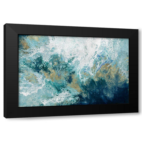 Saran Black Modern Wood Framed Art Print with Double Matting by Broughton, Shaylen