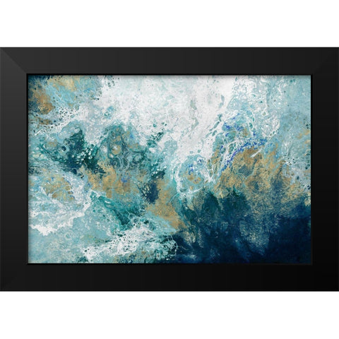 Saran Black Modern Wood Framed Art Print by Broughton, Shaylen