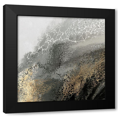 Aisa Black Modern Wood Framed Art Print with Double Matting by Broughton, Shaylen