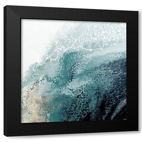 Aisa Teal VersionÂ  Black Modern Wood Framed Art Print by Broughton, Shaylen