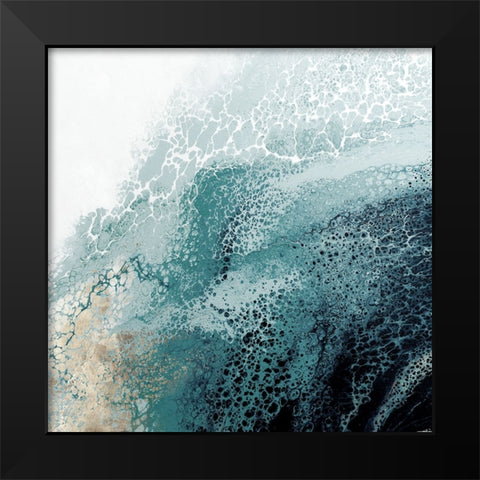 Aisa Teal VersionÂ  Black Modern Wood Framed Art Print by Broughton, Shaylen