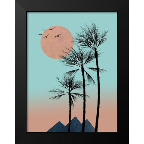 Passion in the Tropics I  Black Modern Wood Framed Art Print by Halli, Hal