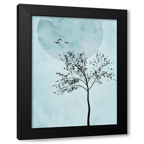 Full Moon Tree IIÂ  Black Modern Wood Framed Art Print by Halli, Hal