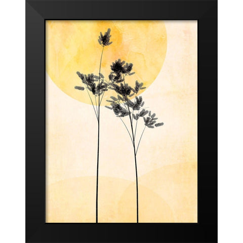 Feel the Love Black Modern Wood Framed Art Print by Halli, Hal