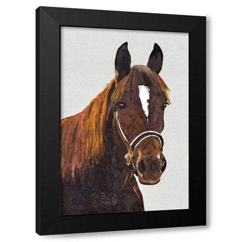 Golden GirlÂ  Black Modern Wood Framed Art Print with Double Matting by Hatfield, Jodi