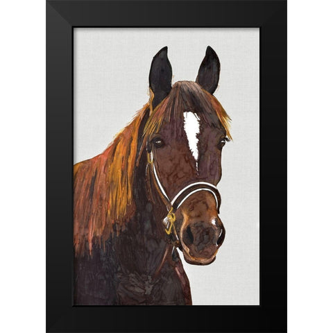 Golden GirlÂ  Black Modern Wood Framed Art Print by Hatfield, Jodi