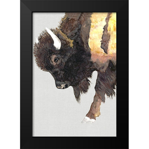 Buffalo Bill  Black Modern Wood Framed Art Print by Hatfield, Jodi