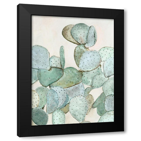 Cotton Candy Cactus II Black Modern Wood Framed Art Print with Double Matting by Hatfiled, Jodi