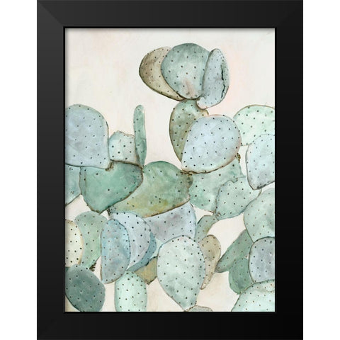 Cotton Candy Cactus II Black Modern Wood Framed Art Print by Hatfiled, Jodi