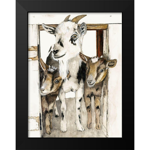 Three Amigos  Black Modern Wood Framed Art Print by Hatfiled, Jodi