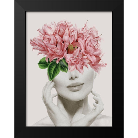 Flower Smile  Black Modern Wood Framed Art Print by Smith, Karen