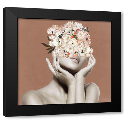 Flower PoseÂ  Black Modern Wood Framed Art Print by Smith, Karen