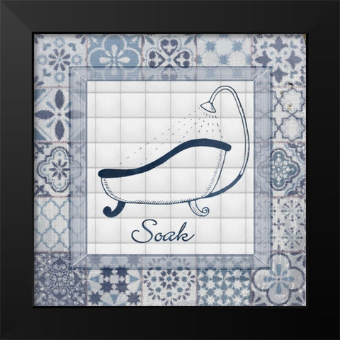 Wash up Brush up I Black Modern Wood Framed Art Print by Smith, Karen