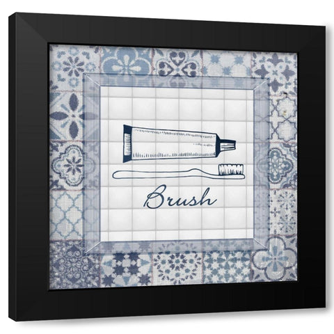 Wash up Brush up III Black Modern Wood Framed Art Print by Smith, Karen