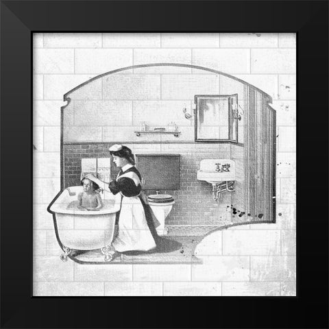 Vintage Wash Black Modern Wood Framed Art Print by Smith, Karen