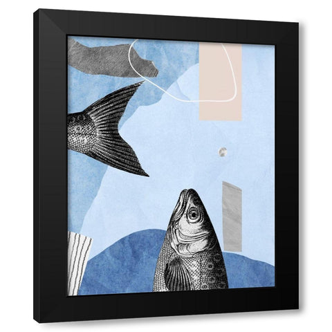 Top and Tail I  Black Modern Wood Framed Art Print with Double Matting by Smith, Karen