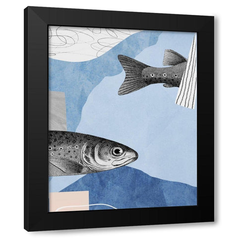 Top and Tail II  Black Modern Wood Framed Art Print by Smith, Karen