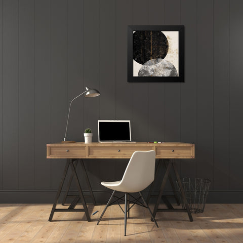Crisscross II  Black Modern Wood Framed Art Print by Smith, Karen