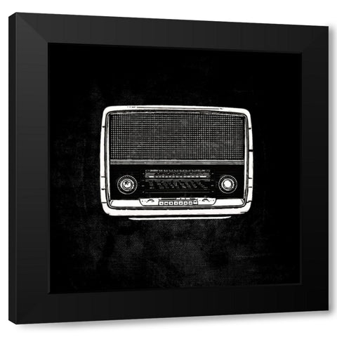 Ghost Radio II Black Modern Wood Framed Art Print with Double Matting by Smith, Karen