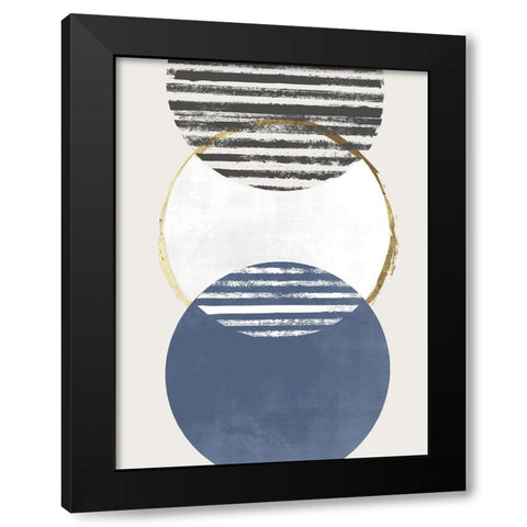Inside Out II Black Modern Wood Framed Art Print with Double Matting by Smith, Karen