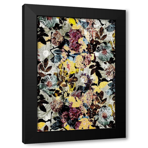 Autumn Floral Black Modern Wood Framed Art Print with Double Matting by Bainbridge, Hope