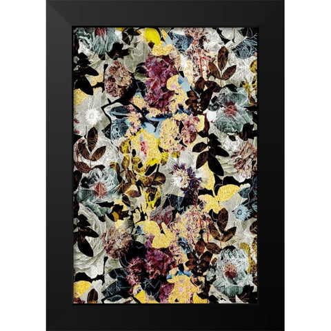 Autumn Floral Black Modern Wood Framed Art Print by Bainbridge, Hope