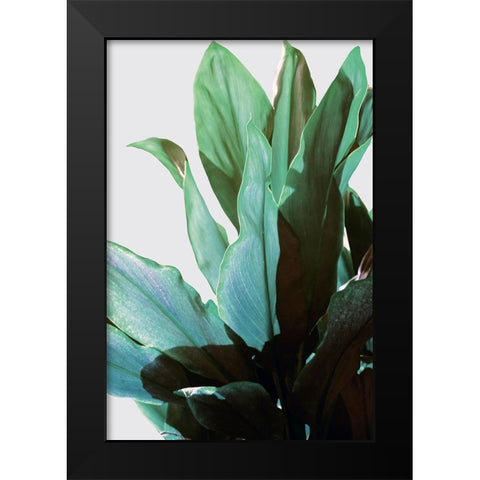 Green Leaves I Black Modern Wood Framed Art Print by Bainbridge, Hope