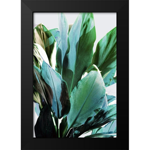 Green Leaves II  Black Modern Wood Framed Art Print by Bainbridge, Hope