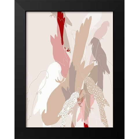 The Birds III Black Modern Wood Framed Art Print by Bainbridge, Hope
