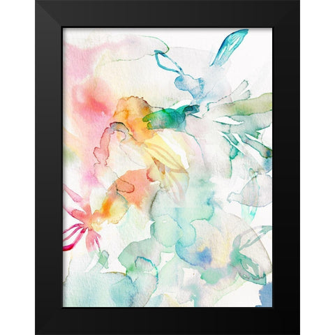 Island Florals II  Black Modern Wood Framed Art Print by Bainbridge, Hope