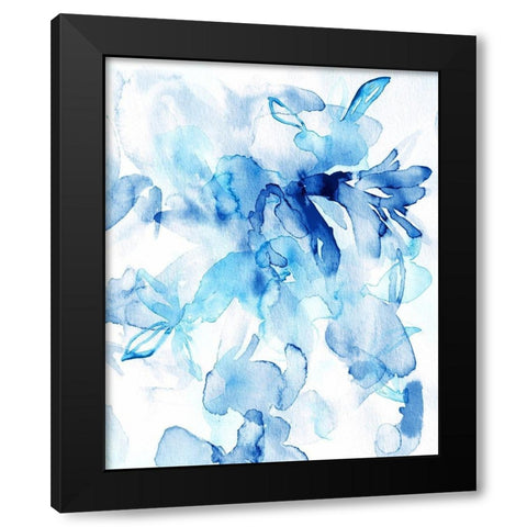 Lullaby Blue II Black Modern Wood Framed Art Print by Bainbridge, Hope