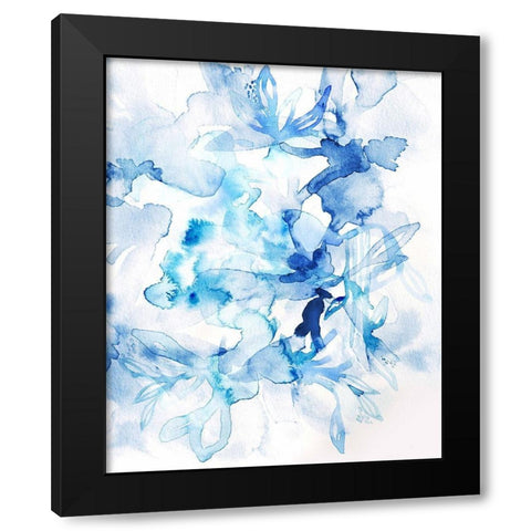 Lullaby Blue III Black Modern Wood Framed Art Print by Bainbridge, Hope