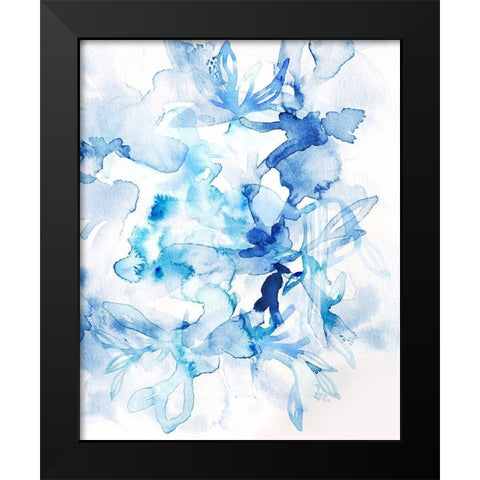 Lullaby Blue III Black Modern Wood Framed Art Print by Bainbridge, Hope
