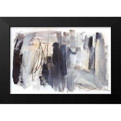 Cinders and Smoke Black Modern Wood Framed Art Print by Bainbridge, Hope