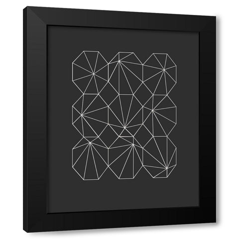Geometry of Atoms IÂ  Black Modern Wood Framed Art Print with Double Matting by Hauanio, Sandi