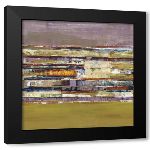 Tonal Rhythm I Black Modern Wood Framed Art Print by Hoop, Fiona