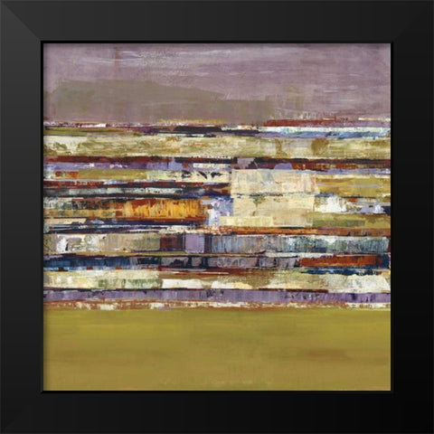 Tonal Rhythm I Black Modern Wood Framed Art Print by Hoop, Fiona