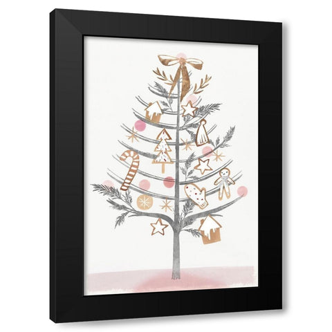 Ginger Bread Tree I  Black Modern Wood Framed Art Print with Double Matting by PI Studio
