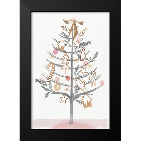 Ginger Bread Tree I  Black Modern Wood Framed Art Print by PI Studio